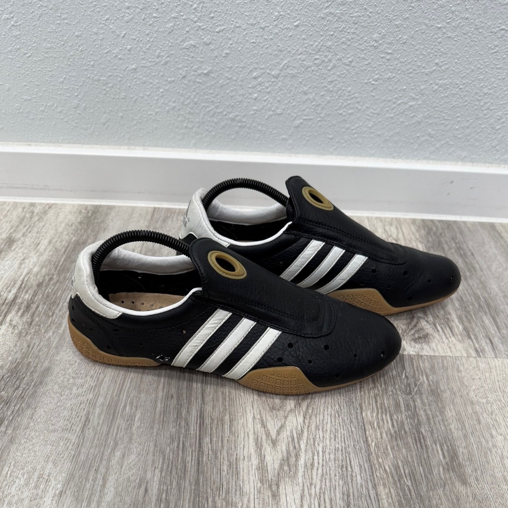 Adidas Sm II Taekwondo Shoes Black White 3 Stripe‎ Slip On Sneakers Gym